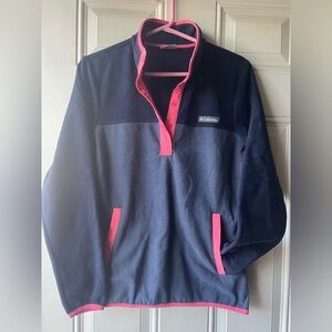 Columbia Kids Fleece Jacket - Dark Blue and Bright Pink